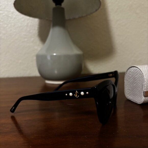 Jimmy Choo Butterfly Sunglasses Sinnie 807IR Black 57mm main image 6